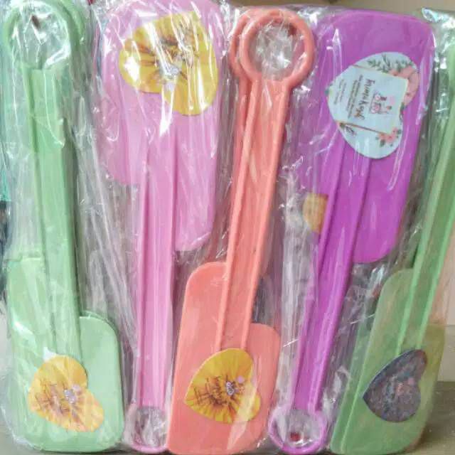 Souvenir Spatula/sendok cabe kemasan plastik