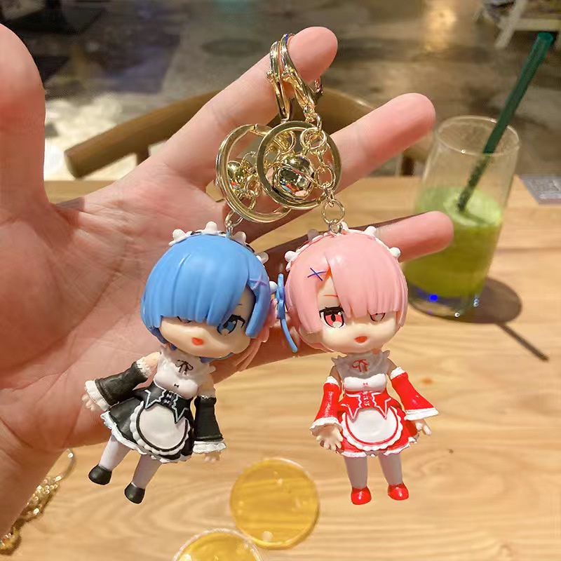 (WGK-079) GANTUNGAN KUNCI RE ZERO / GANTUNGAN KUNCI ANIME LUCU / KEYCHAIR CUTE GIRL / GANTUNGAN MOBIL