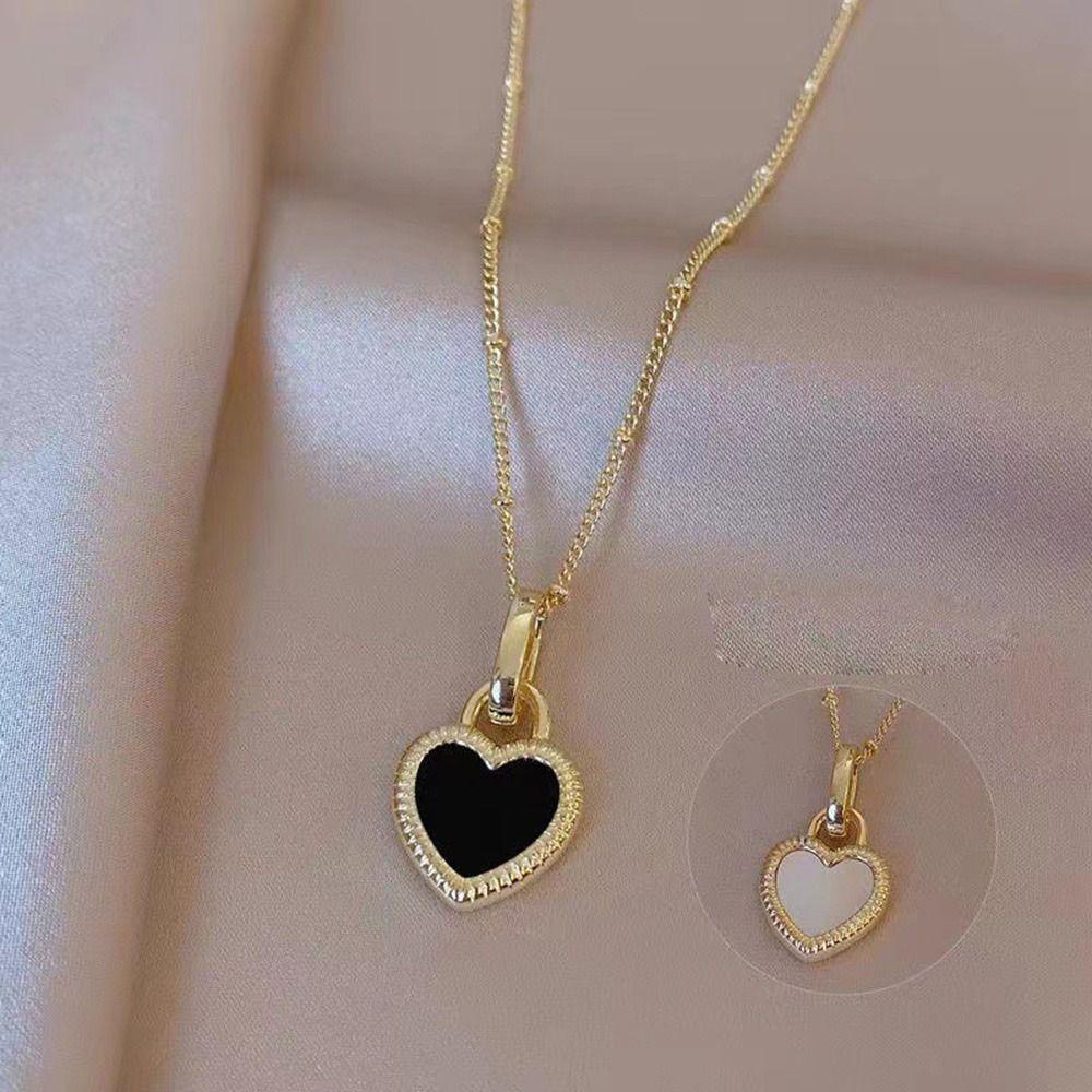 Mxbeauty Jantung Kalung Charms Kepribadian Indah Untuk Gadis Untuk Hadiah Pesta Wanita Liontin Kalung Choker Wanita Necklace