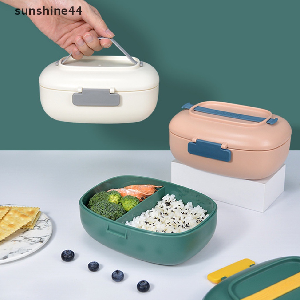 Sunshine Kotak Makan Bento Portable Ringan Dengan Strap Untuk Anak