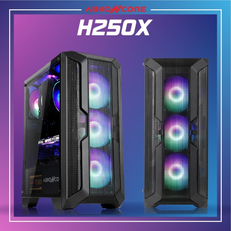 CASING GAMING ABKONCORE H250X PREMIUM MIDDLE TOWER CASE