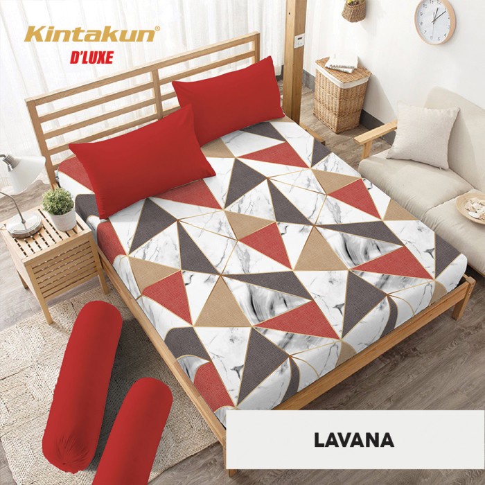 SEPREI Kintakun Sprei D'Luxe Extra King Size Nirmana Edition Uk. 200x200 cm - Lavana single bed kasu