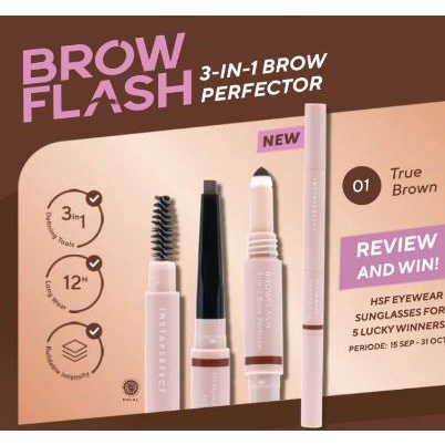 ☘️Yuri Kosmetik☘️ Wardah Instaperfect Brow Flash 3 in 1 Brow Perfector