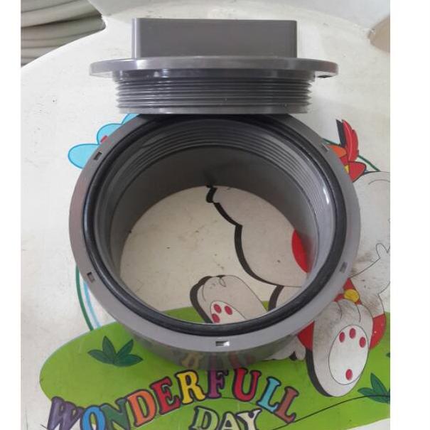 CUCI GUDANG Clean Out 4" Inch RUCIKA CO Dop Tutup Pipa Lubang Kontrol SepticTank Dop Drat Tutup Pipa