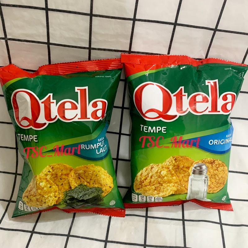 

Qtela Tempe rasa Original 55gr / Qtela Tempe rasa Rumput Laut 55gr / Snack / Qtela / Tempe / rasa / Original / 55gr / Rumput Laut / Seaweed / asin