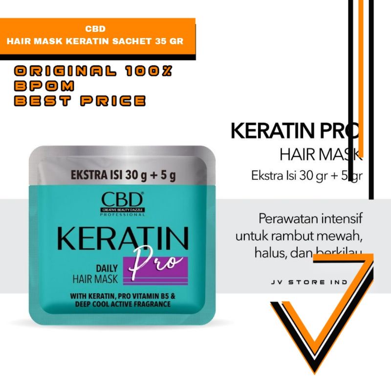 CBD KERATIN HAIRMASK SACHET  35 Gr