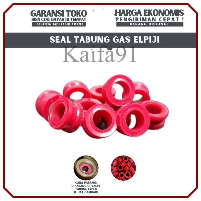 Karet Seal Tabung Gas LPG SNI 3 Kg, 5,5 Kg, 12 Kg isi 5 Pcs Perbungkus