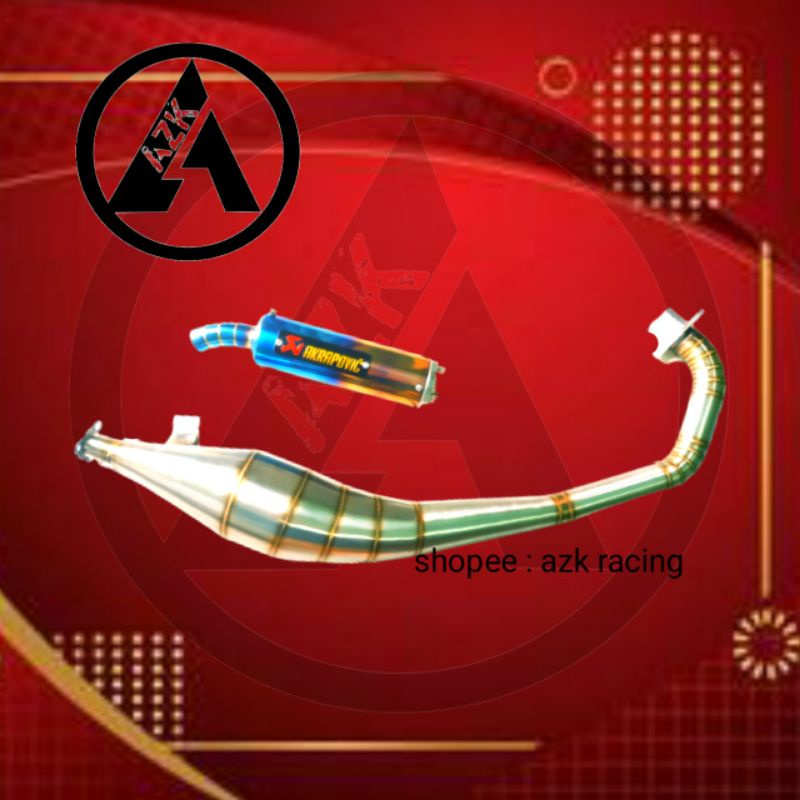 Knalpot AKRAPOVIC Suzuki RK COOL Twotone