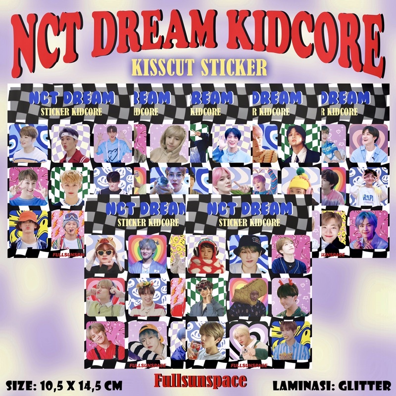 NCT DREAM ID KIDCORE STICKER KISSCUT KPOP DECO by Fullsunspace
