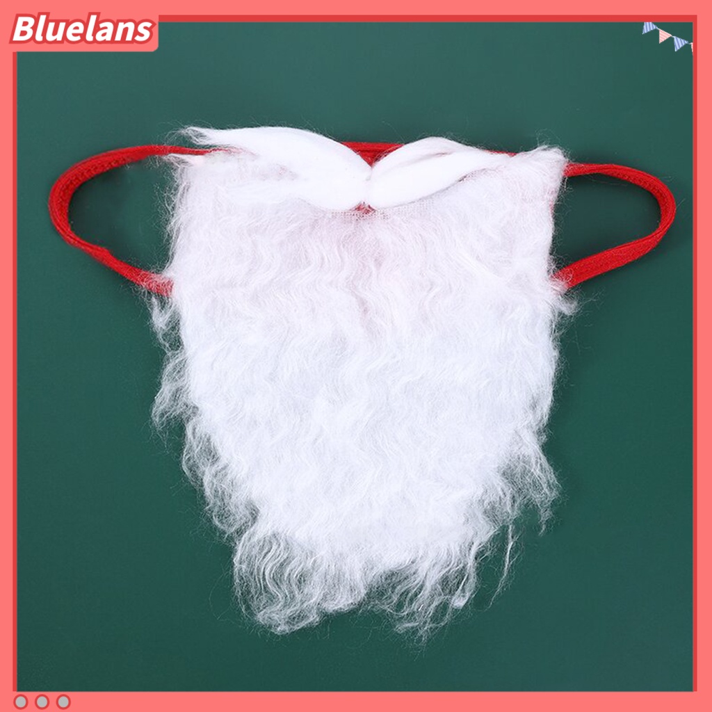 Cover Pelindung Wajah Desain Santa Claus Jenggot 3D Dapat Digunakan Kembali Untuk Natal