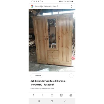 lemari baju jati belanda