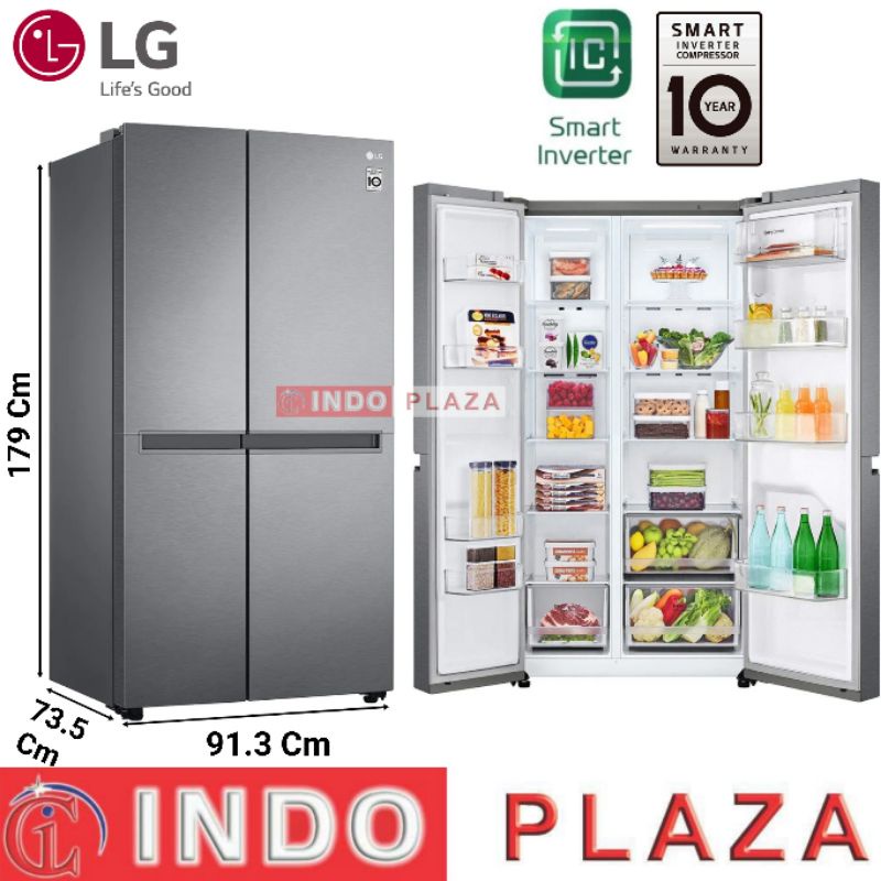 KULKAS LG SIDE BY SIDE GC-B257JQYL / JQBK SMART INVERTER