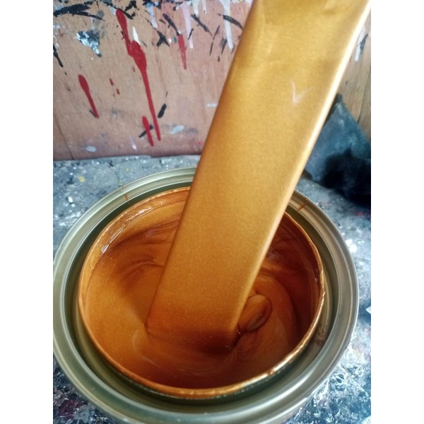 Cat KUNING MAS/GOLD PU,Cat Pelek Motor,Cat Body Motor,Cat Motor,Cat Pelek Mobil Dll