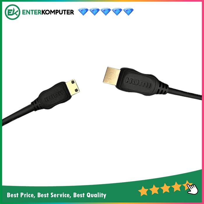 Kabel Mini HDMI To HDMI Versi 1.4B 10 Meter High Speed - H8-HC10M