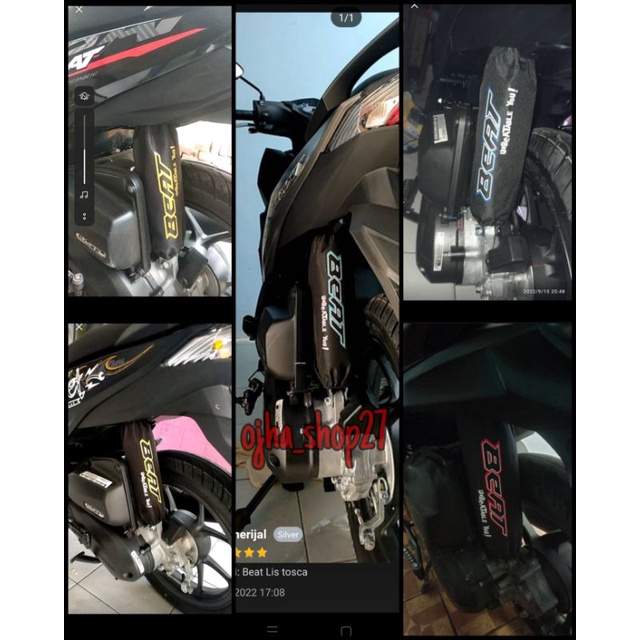 Sarung shock breaker / cover shock breaker belakang motor Vario / Scoopy / beat