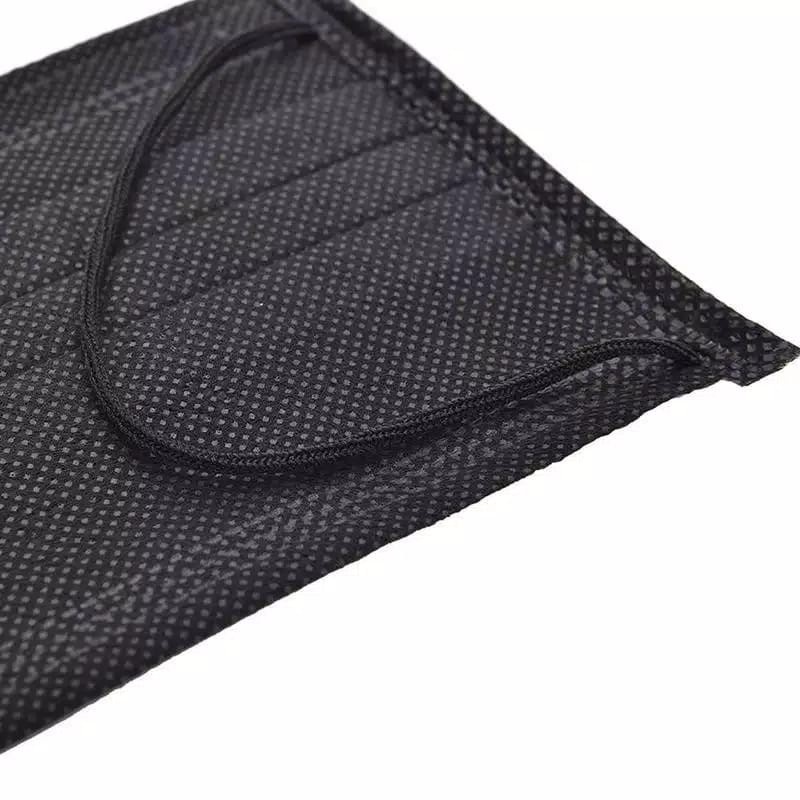 ( GS  ) MASKER MULUT BLACK MASK MASKER KESEHATAN 3PLY HITAM H198