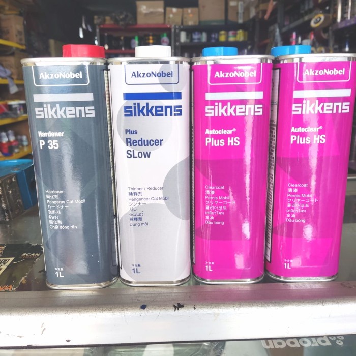 Thinner Paket Pernis Mobil Clear Coat Sikkens Hs Plus Hardener Thinner 211