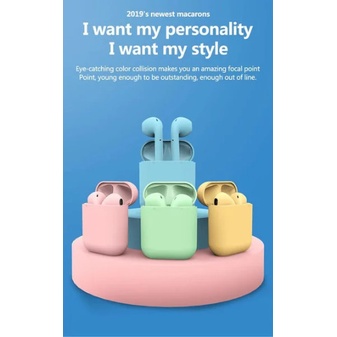 Dogs Airpods i12 SE Macaron Wireless Bluetooth Headset Waterprooft