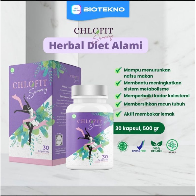 Herbal Diet Alami CHLOFIT SLIMMING 30 kapsul Original