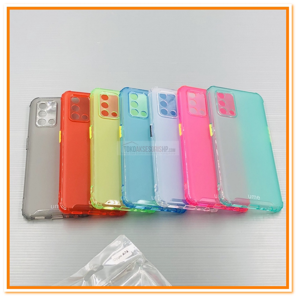 CASE UME RAINBOW OPPO A74 4G SOFT CASE UME MATTE OPPO A74 4G