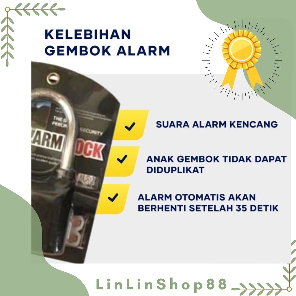 Gembok Alarm Motor Original / Gembok Anti Maling Original