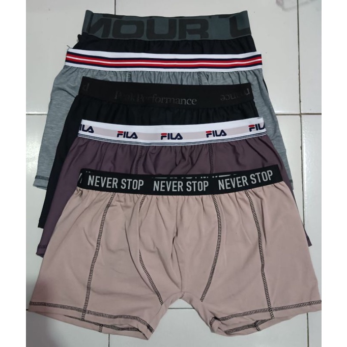 3pcs Celana dalam boxer pria jumbo big size