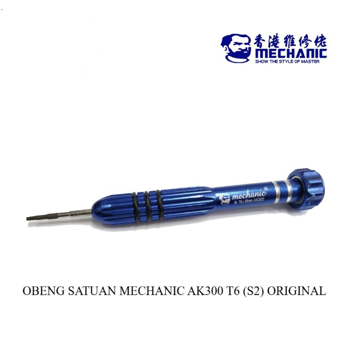 MECHANIC Obeng Satuan Ak300 T6 (S2) Original