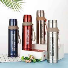 DEOSOFFICIAL -- TERMOS TRAVEL750 ML / BOTOL MINUM VACUUM FLASK STAINLESS 750 ML