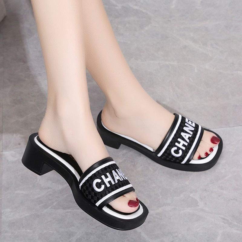 [✅BISA COD] 1089 Sandal Wanita Import EMB CC Mule VIRAL 2022