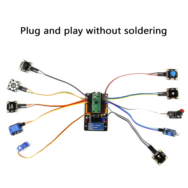 Btsg Papan Ekspanding Sensor Pico Gpio Multi Fungsional Untuk Raspberry Pi Papan Pengembangan Sambungan Mudah