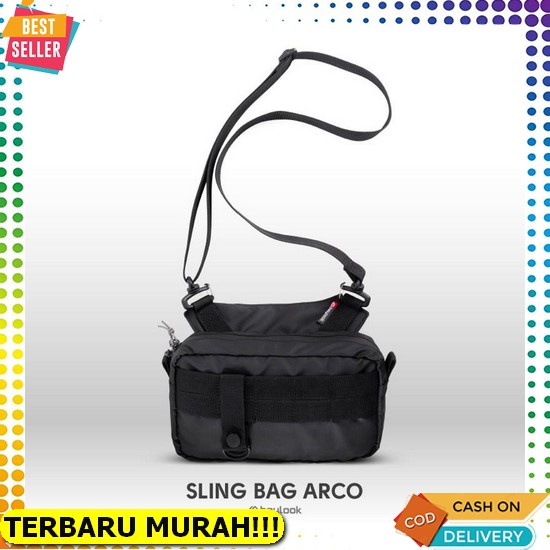 Tas Selempang Pria Import Kulit Premium Coklat Crossbody Bag Jutra Ta621B7 Slingbag Dada Bahu Cowok 