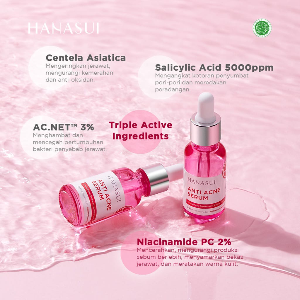 Hanasui Anti Acne Serum New Look &amp; Improved Formula Original 100% HANASUI / Serum Hanasui