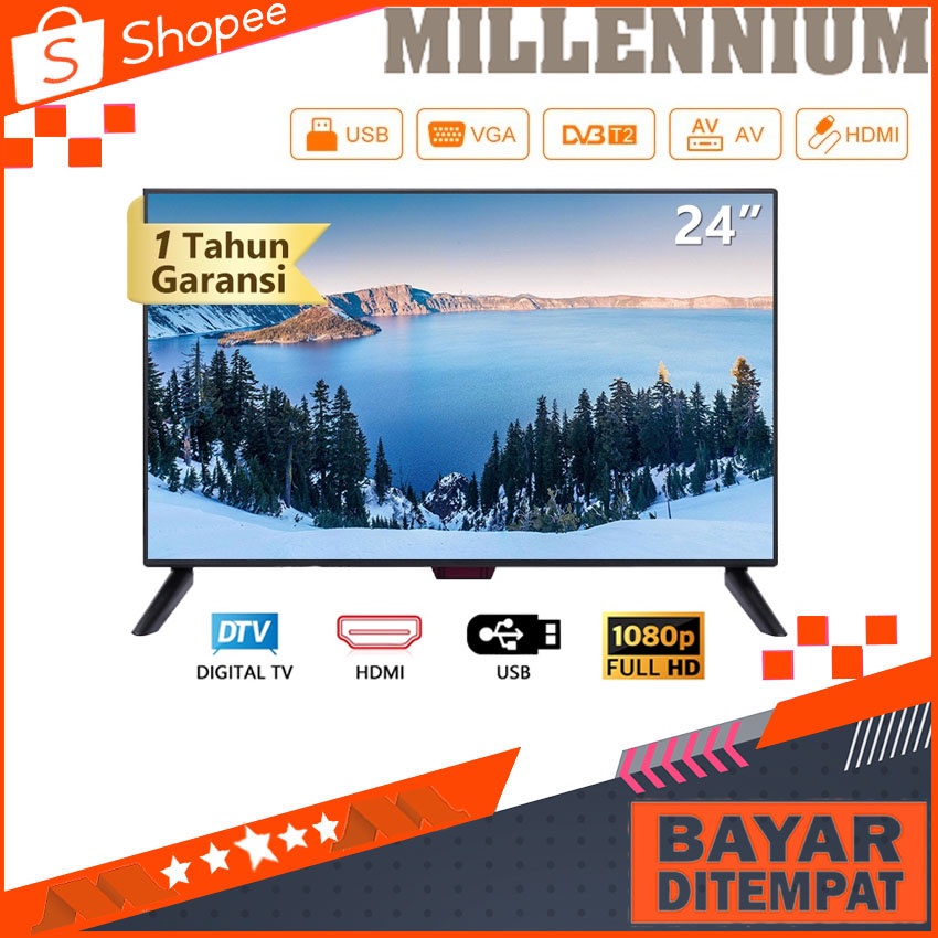 Weyon Animex TV 24 inch HD Ready LED Televisi DIGITAL Tv LED HD 24 in Sakura