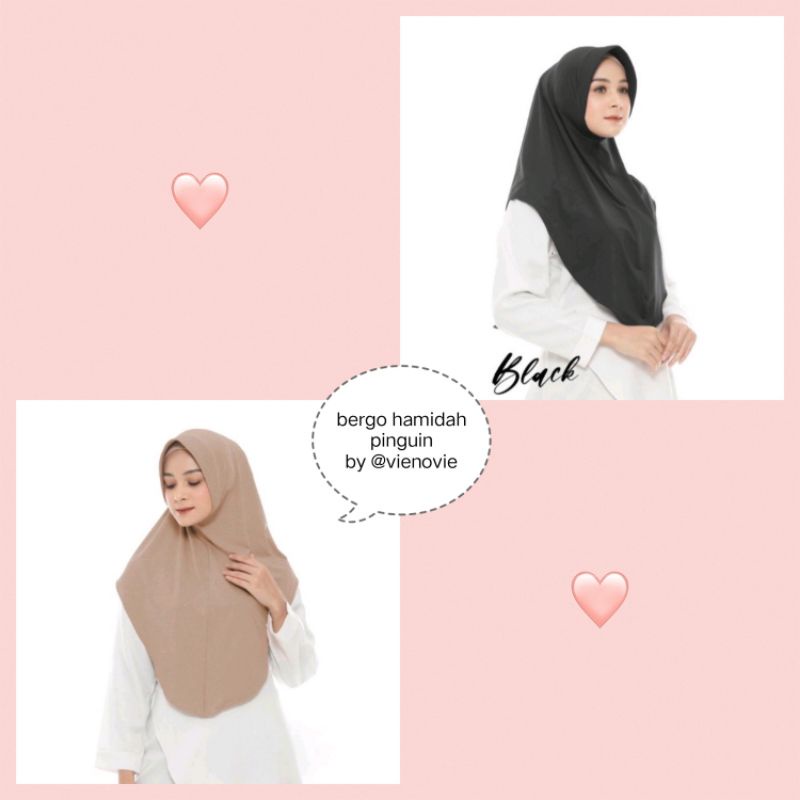 JILBAB BERGO HAMIDAH PINGUIN PREMIUM PET ANTEM