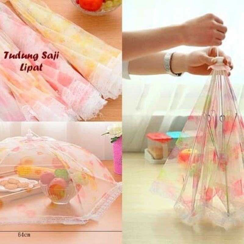 Tudung Saji Lipat Transparan