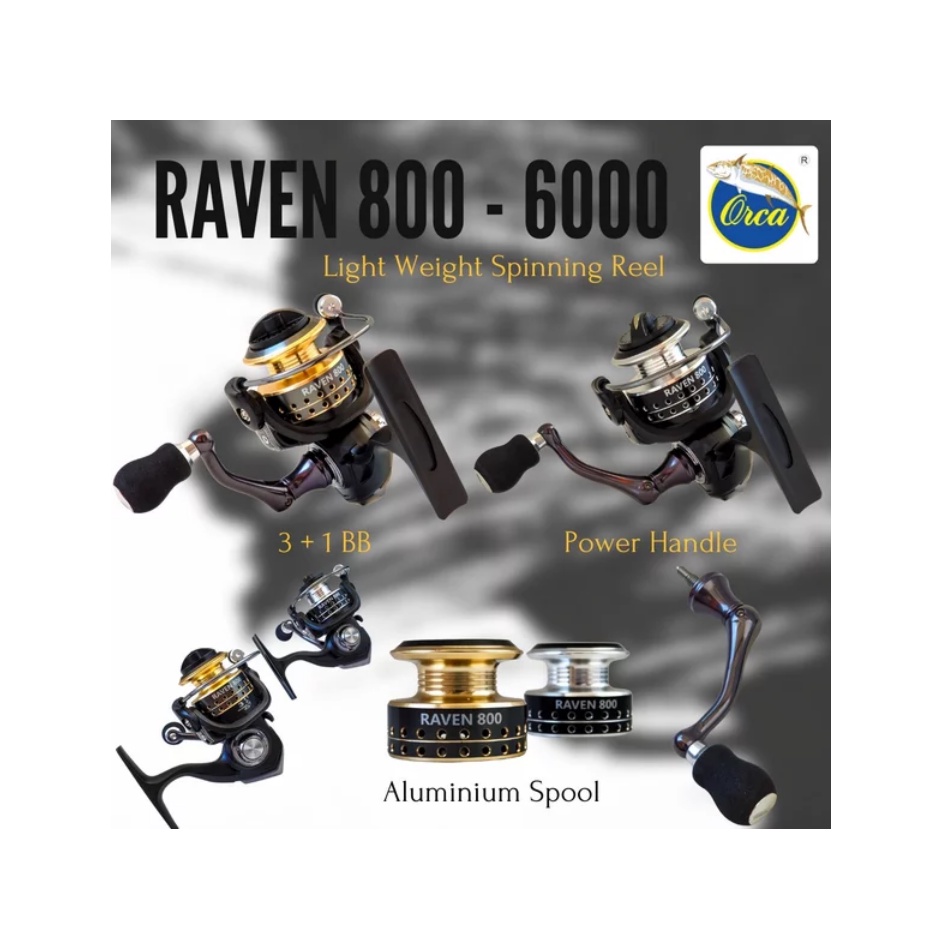 Power Handle .... Reel Pancing Orca Raven 800 to 6000