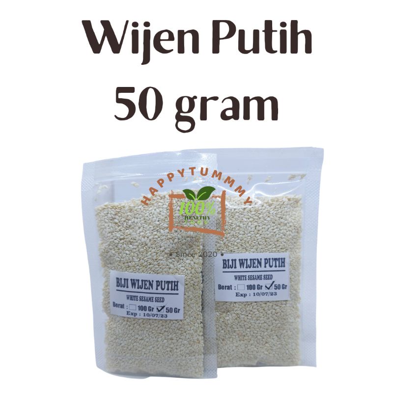 HPT - Biji Wijen Putih 100gr MURAH/White Sesame Seed KUALITAS PREMIUM HALAL