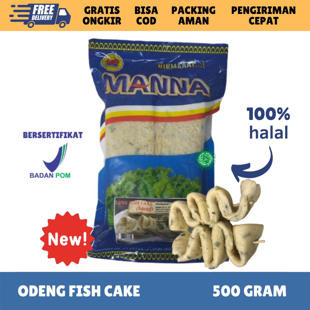 [FROZEN FOOD GOMANNA] NEW!! ODENG FISH CAKE ISI 9 (500GR) BPOM HALAL KUE IKAN EOMUK MAKANAN KOREA