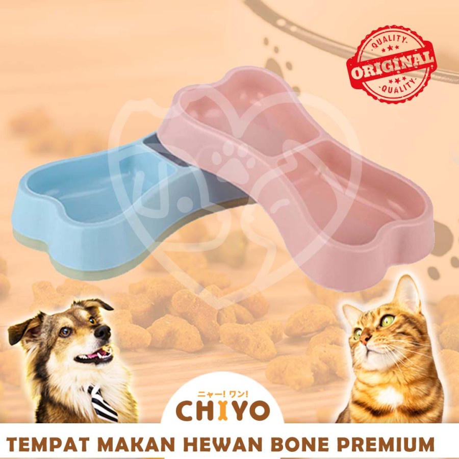 TEMPAT MAKAN HEWAN BONE SHAPE [ PET BOWL ]