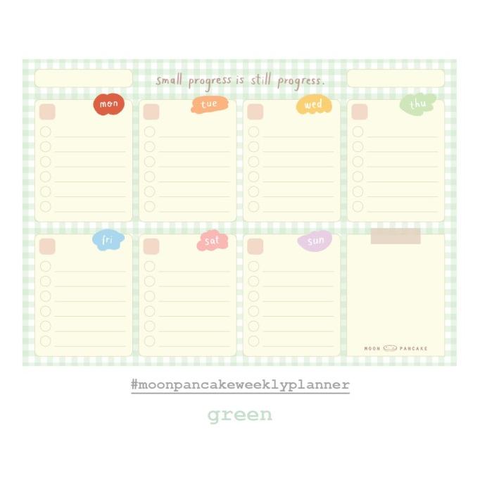 

(COD) Moon Pancake Weekly Planner CUCI GUDANG Kode 696