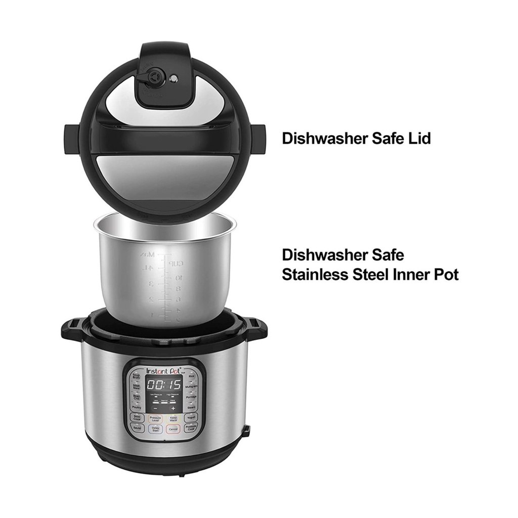 Instant Pot Duo 7in1 6 Slow Cooker Quart (5,7 L) Stainless Steel Black