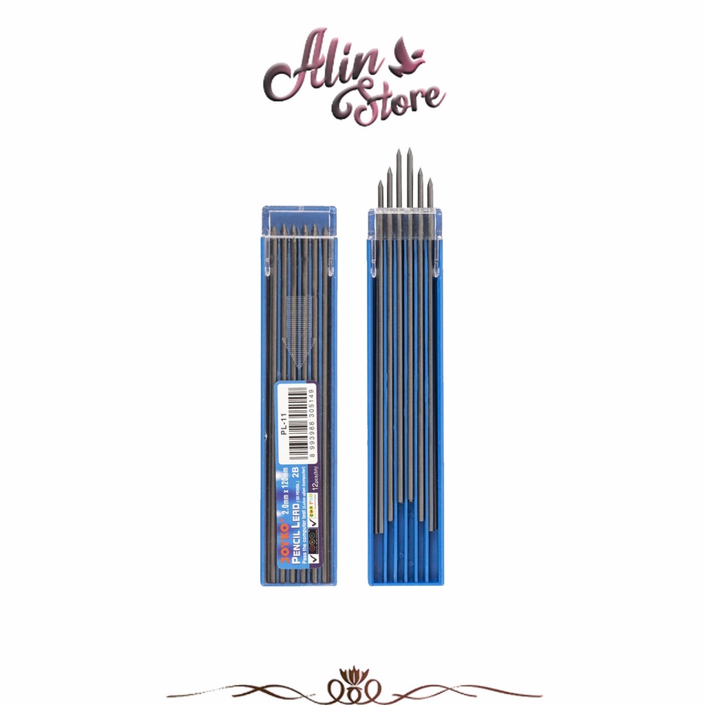 

Refill Isi Pensil Mekanik / Lead Pensil 2B PL-11 2.0 Mm Joyko