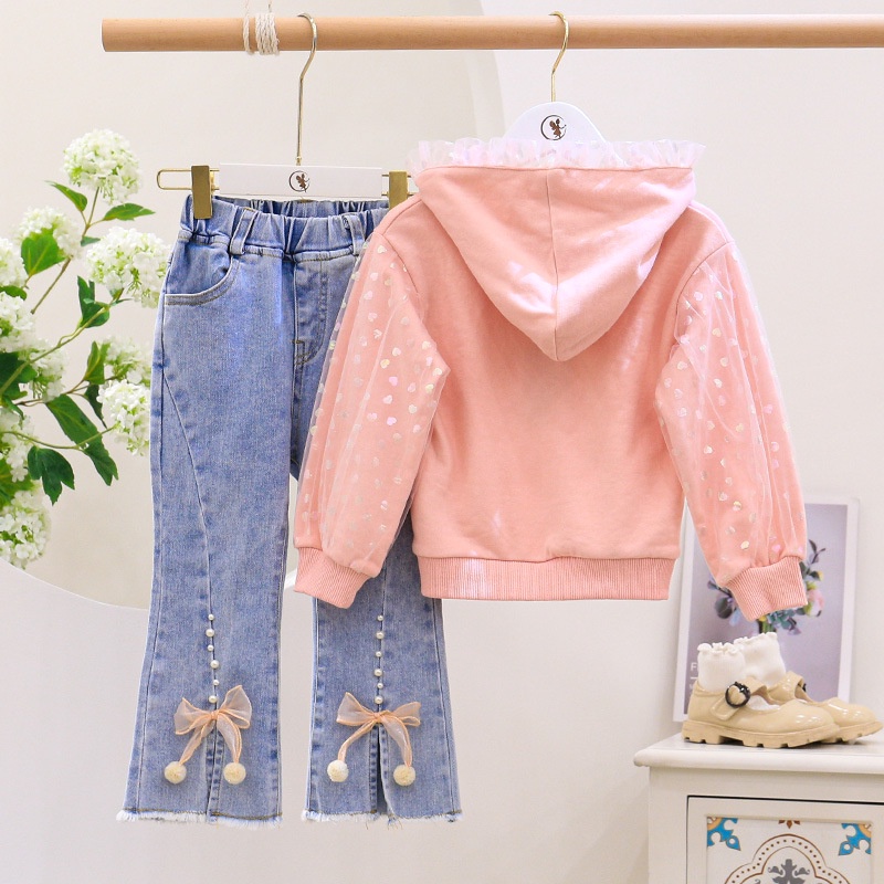 SSP78-Setelan Set Anak Perempuan Super Unicorn+Jeans