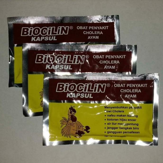 ;&;&;&;&] Kapsul BIOCILIN (Obat Cholera Hewan Unggas) Eka Farma isi 10 Kapsul