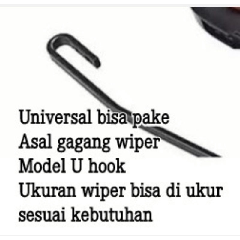 Wiper Kipas Kaca - JEE Original Hybrid - Silicon Karet Asli - Harga Set 2pc