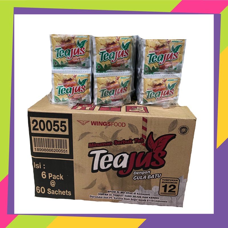 

TEAJUS 1 PCK ISI 6 renceng harga promo 60 saset