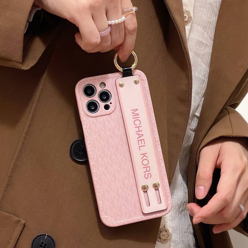 Luxury Gelang Tangan Case IPhone Xr Xs Max14 Plus Ip Apple IPhone 11 12 13 14 Pro Max Sarung Silikon Wanita Casing Handphone Michael Kors