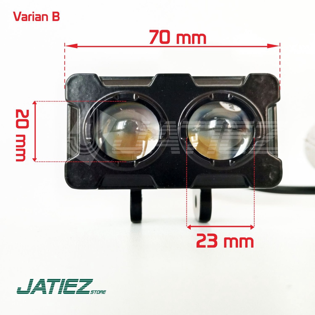 Lampu Tembak Sorot LED Laser Gun 2 Mata Varian B