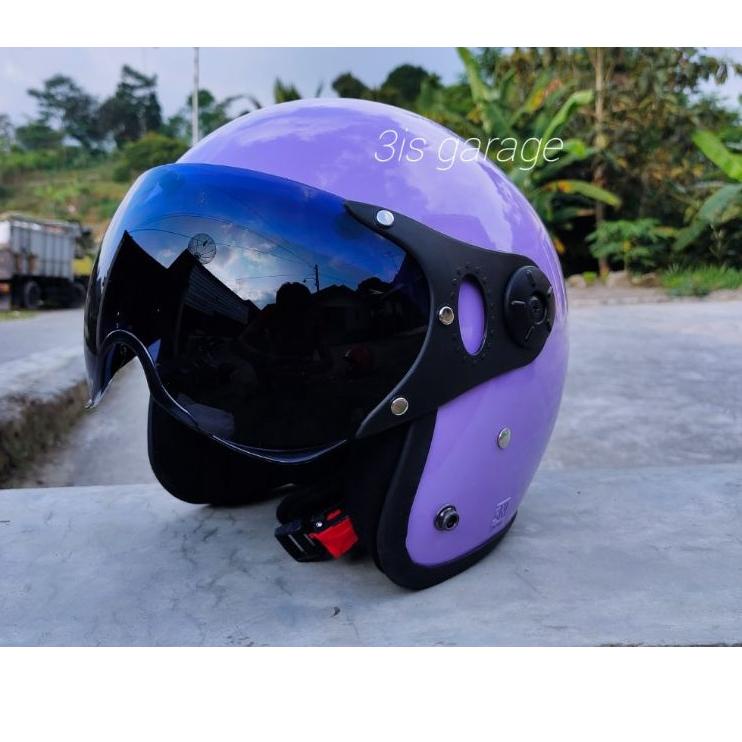 Terbagus.. HELM PILOT ITALY WANITA DEWASA FULL LEHER SNI ORIGINAL PREMIUM