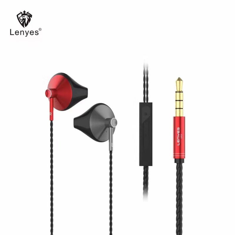 Lenyes headset LF12 gaming in ear hifi stereo earphone extra bass with handfree microphone 3.5mm Original